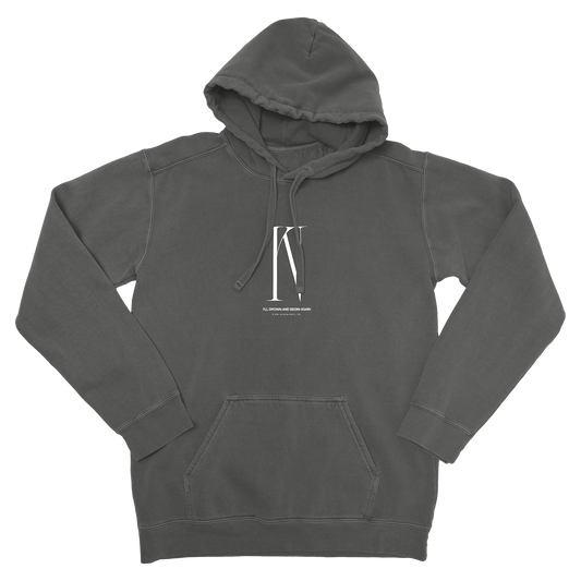 Serene In Violent Oceans / Charcoal Pullover Hoodie